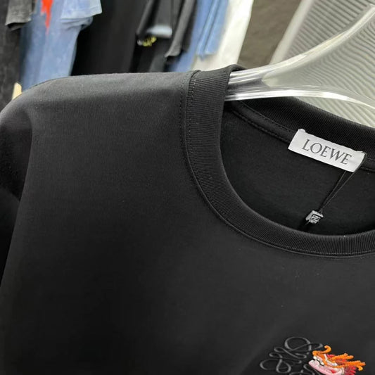 LOEWE || Short Sleeve Anagram Logo T-Shirt / BLACK - FASHION MYST