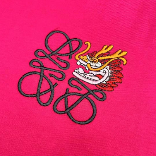 LOEWE || Short Sleeve Anagram Logo T-Shirt / PINK - FASHION MYST