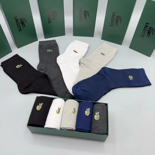 LACOSTE || Sport High-Cut Socks Pack Of Five Pair - FASHION MYST