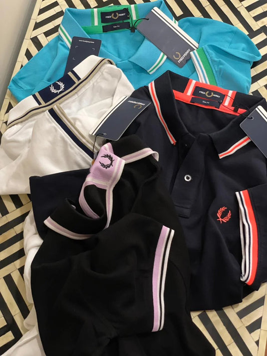 FRED PERRY || Kids My First White Polo T-Shirt - FASHION MYST