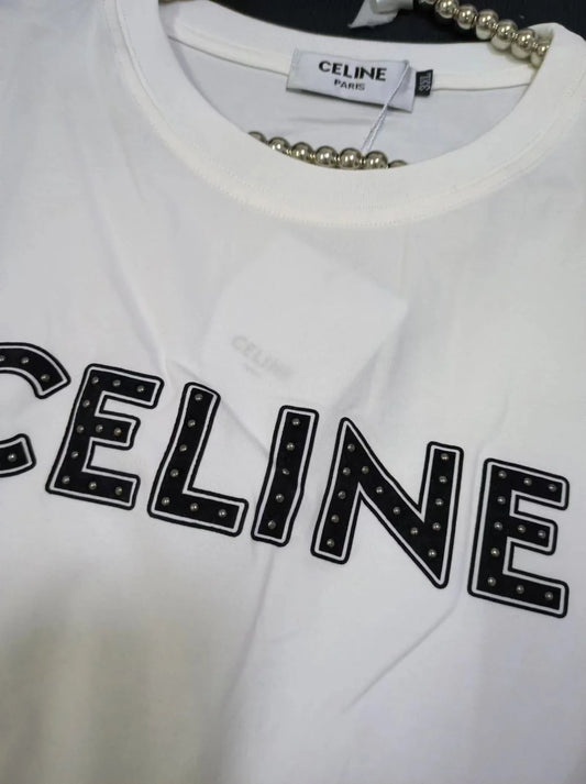 CELINE || Cotton Short-Sleeves T-Shirt For Girl - FASHION MYST