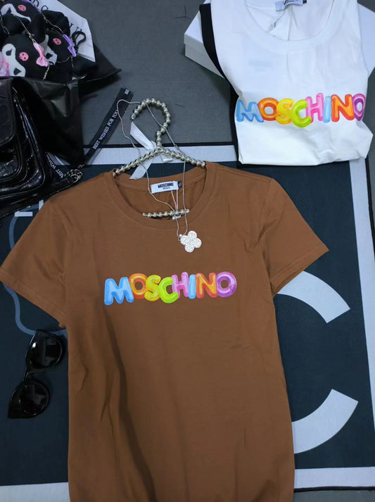 MOSCHINO || Oversized Rainbow Logo T-shirt - FASHION MYST