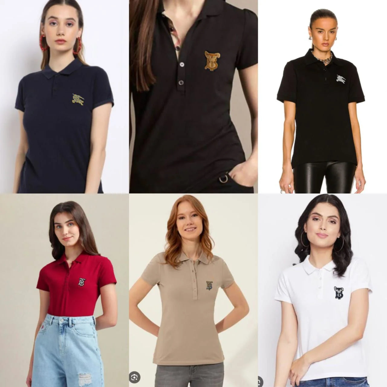 Burberry polo womens shirts sales
