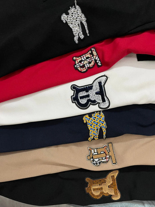 BURBERRY || Brit Cotton Jersey Double Dyed Polo T-Shirt For Girls - FASHION MYST