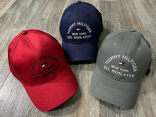 TOMMY HILFIGER || New York Logo Strapback Baseball Cap Adjustable - FASHION MYST