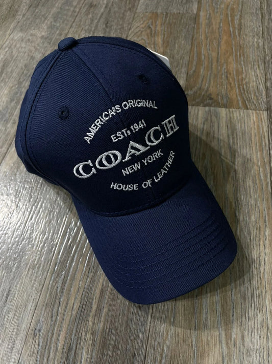 COACH || Coach 1941 House Of Leather Silk Bandana in Blue Cap - FASHION MYST