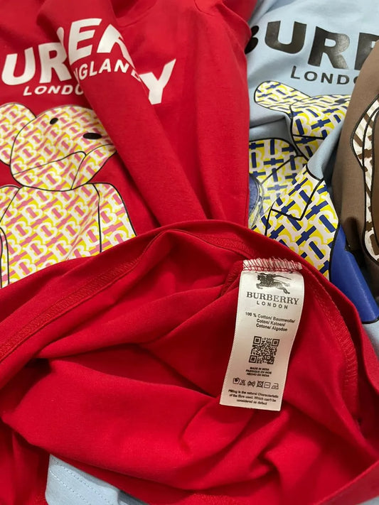 BURBERRY || TB Teddy Bear Logo Ladies T-Shirt - FASHION MYST