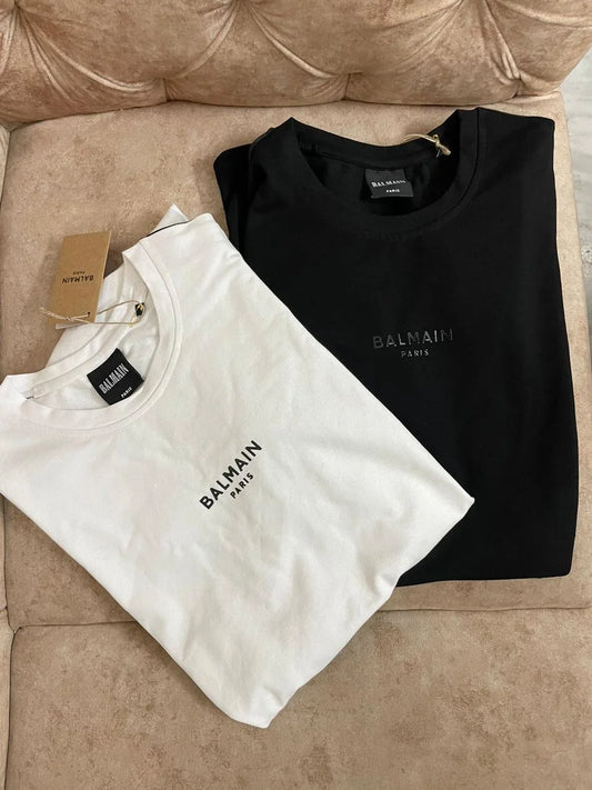 BALMAIN || Logo-Appliqué Cotton Midi Dress - FASHION MYST