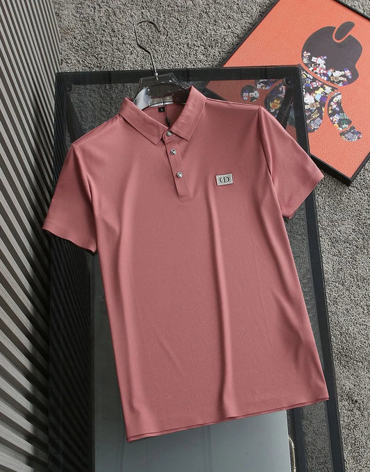 CHRISTIAN DIOR || Cotton Stretch Pique Polo T-Shirt- FASHION MYST