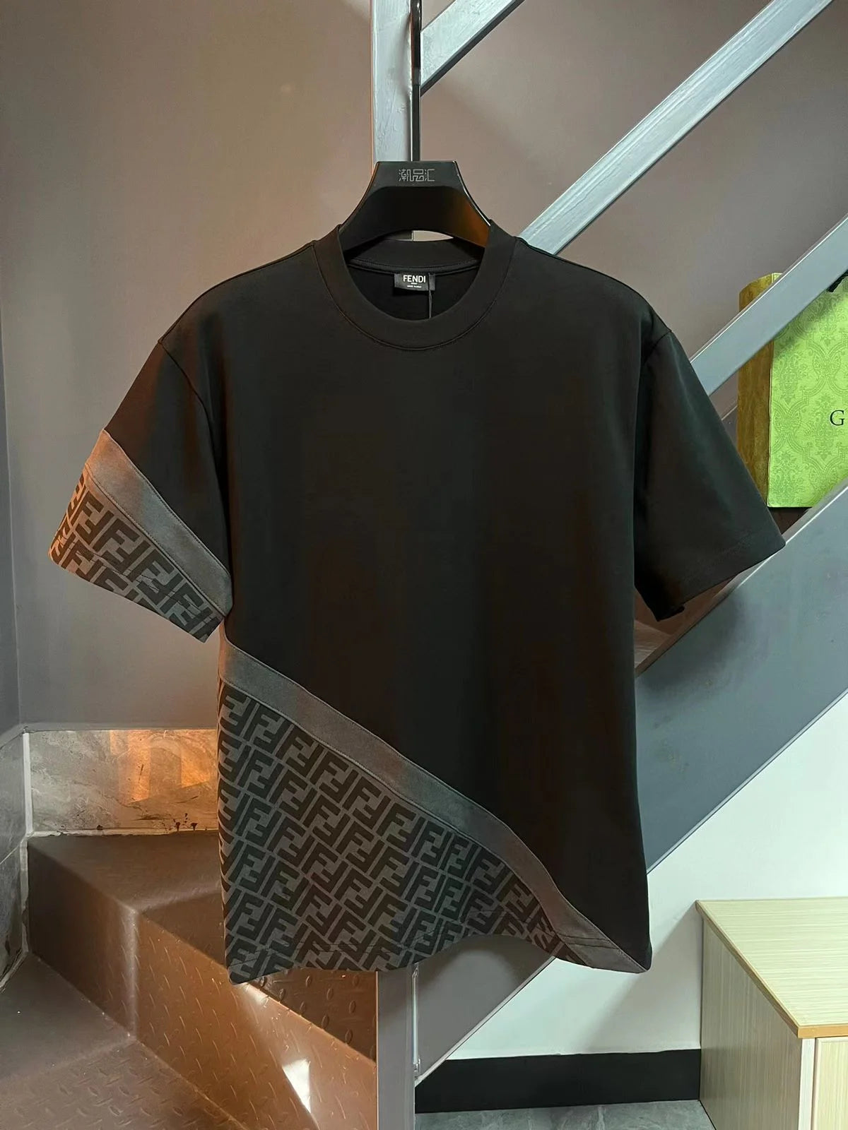 Fendi diagonal t shirt shop