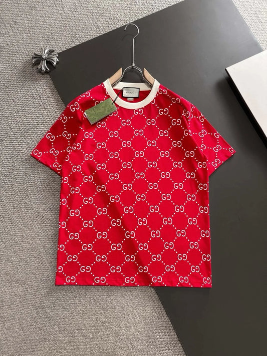 GUCCI || All-Over GG Logo Print T-Shirt- FASHION MYST