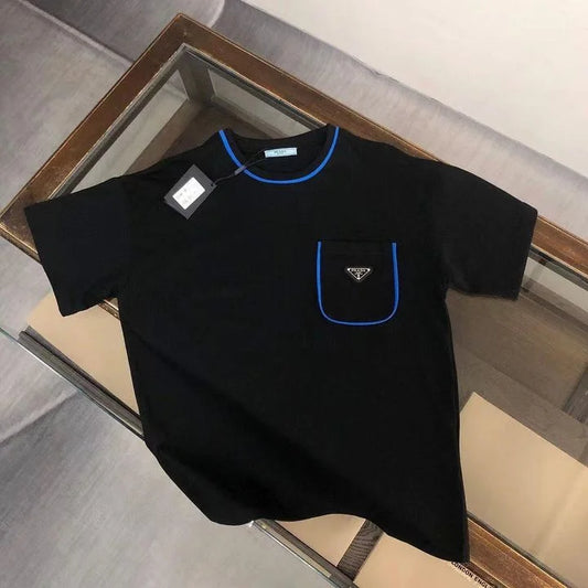 PRADA || Re-Nylon Pocket Design Triangle-Logo T-Shirt- FASHION MYST
