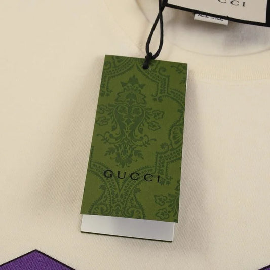 GUCCI || Men's Gucci 3D 1921 Logo Print T-Shirt / Cream- FASHION MYST