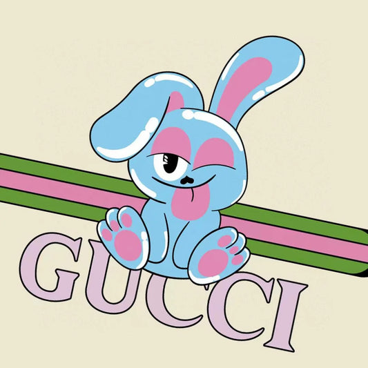 GUCCI || Crew Neck Other Animal Patterns Cotton Short Sleeves Logo Unisex T-Shirt- FASHION MYST