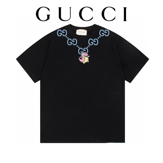 GUCCI || Goomy Logo-print Short-sleeve Cotton-jersey T-shirt- FASHION MYST