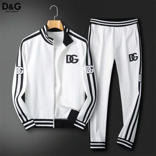 DOLCE & GABBANA || DG Contrast Logo Taping Tracksuit- FASHION MYST