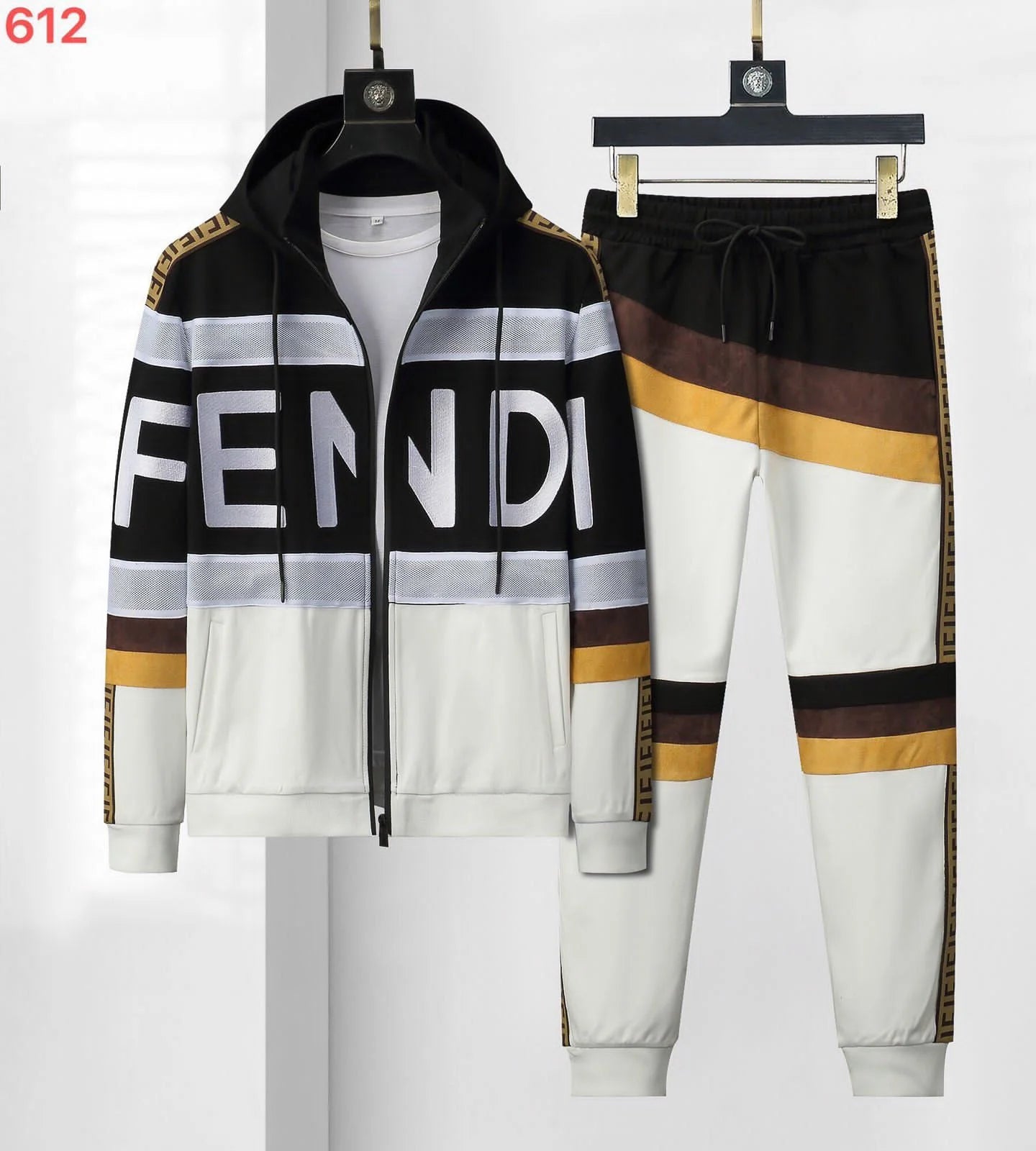 Fendi tracksuit black sales