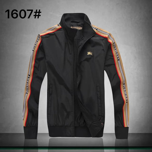 BURBERRY || Bomber Jacket Contrast Burberry Stripes