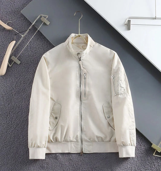 TOM FORD || Men's Baseball Collar Stitching Jacket- FASHION MYST