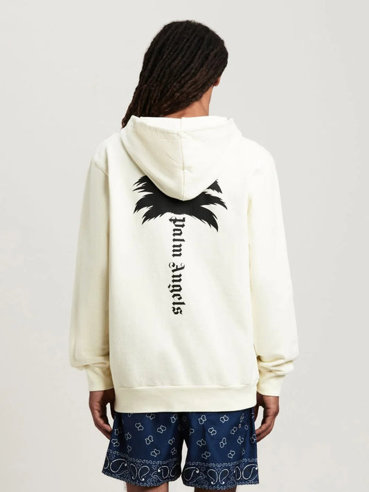 PALM ANGELS || Hoodie The Palm In White- FASHION MYST