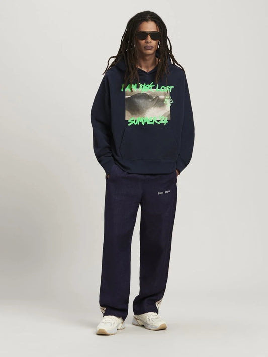 PALM ANGELS || Hoodie I Am Lost In Blue For Mens- FASHION MYST