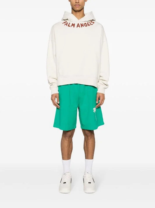 PALM ANGELS || Seasonal Logo-Print Hoodie For Men- FASHION MYST