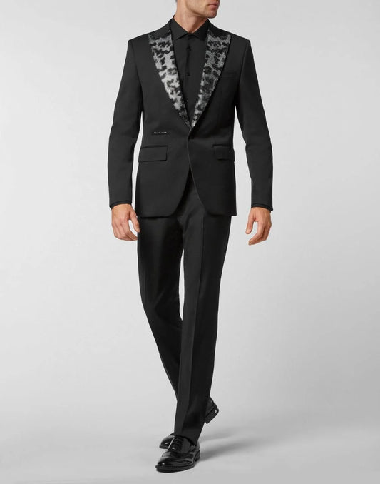 PHILIPP PLEIN || Blazer Lord Fit Swarovski Leopard Design- FASHION MYST