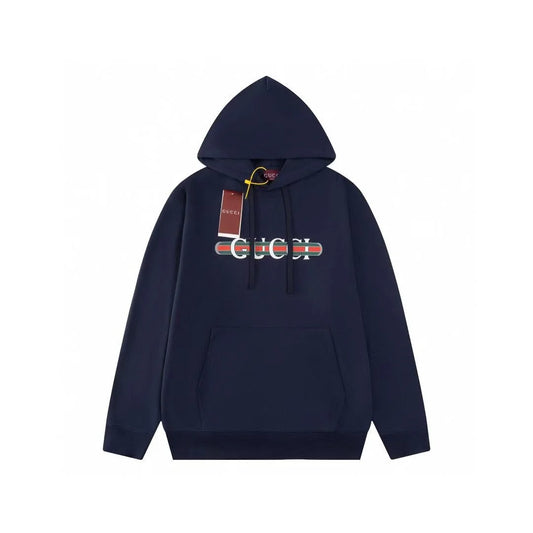 GUCCI || Light-Printed Cotton Jersey Hooded Sweatshirt- FASHION MYST