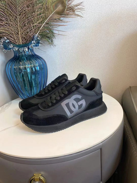 DOLCE GABBANA || Mixed-Material DG CUSHION Sneakers- FASHION MYST