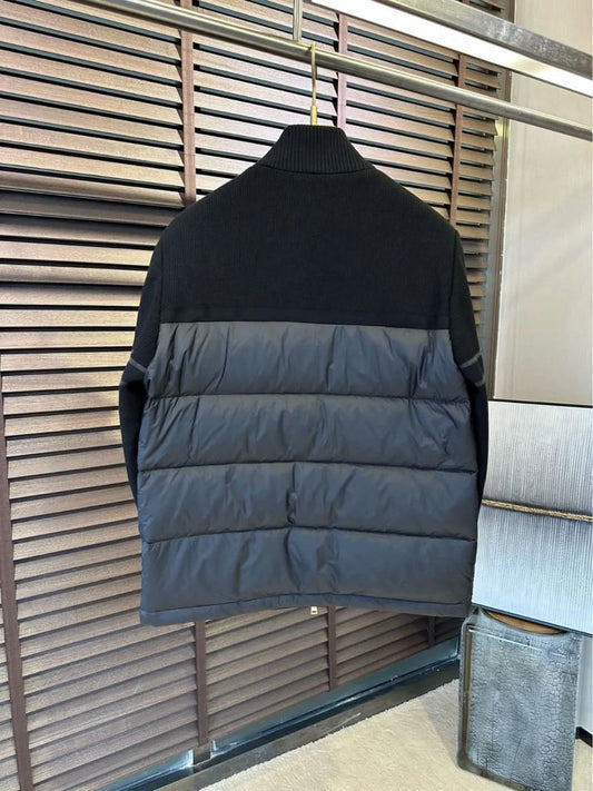 MONCLER || Padded Wool Blend Cardigan Puffer Jacket- FASHION MYST