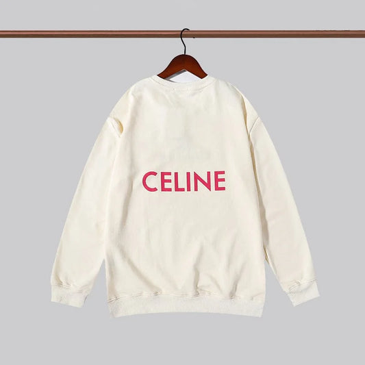 CELINE || Celine Embroidered Sweatshirt In Fleece Wool- FASHION MYST