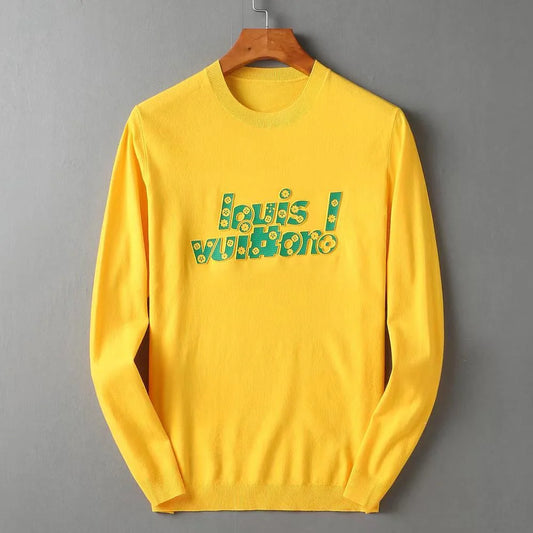 LOUIS VUITTON || Embossed Logo Brushed Knited Pullover- FASHION MYST