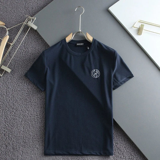 GIO*GIO ARM*NI || Main Line Cotton Regular Fit T-Shirt- FASHION MYST