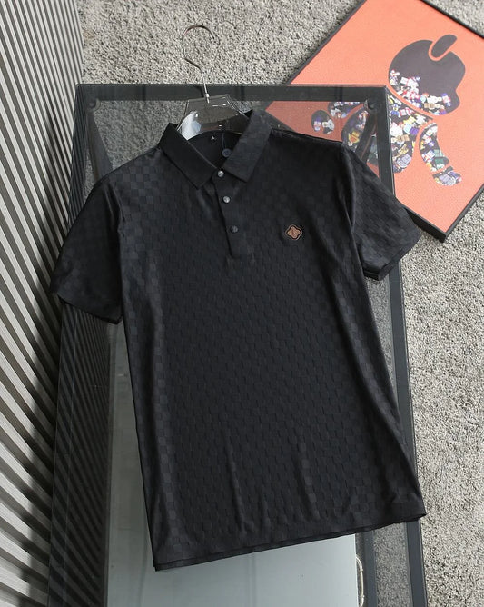 LOUIS VUITTON || Classic Damier Pique Polo T-Shirt- FASHION MYST