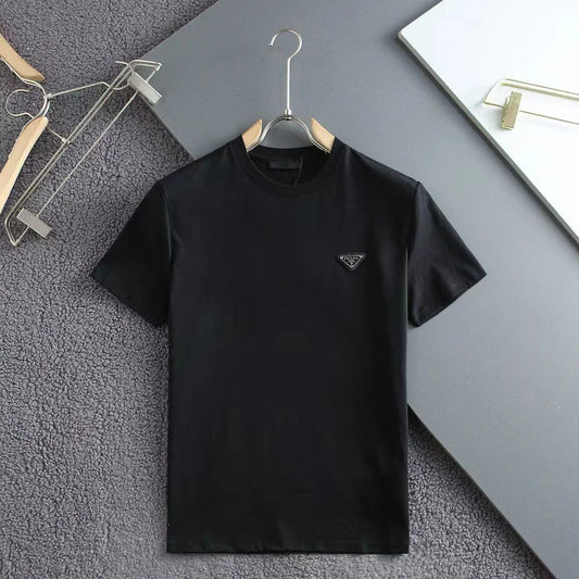 PRADA || Triangle Logo Technical Jersey T-Shirt- FASHION MYST