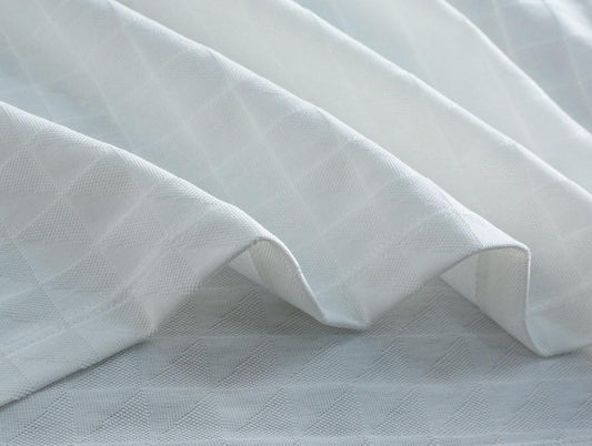 PRADA || Slim Fit Crew Neck Cube Patterned Triangle Metal Logo T-Shirt- FASHION MYST