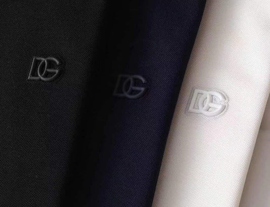 DOLCE GABBANA || Embossed DG Logo Short-Sleeved Cotton Polo T-Shirt- FASHION MYST