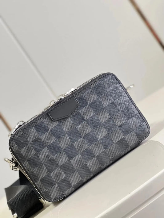 LOUIS VUITTON || Alpha Wearable Wallet Damier Graphite- FASHION MYST