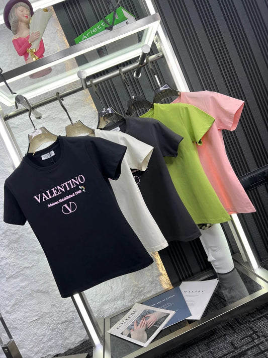 VALENTINO || Vintage Valentino Italy Big Logo T-Shirt For Her- FASHION MYST