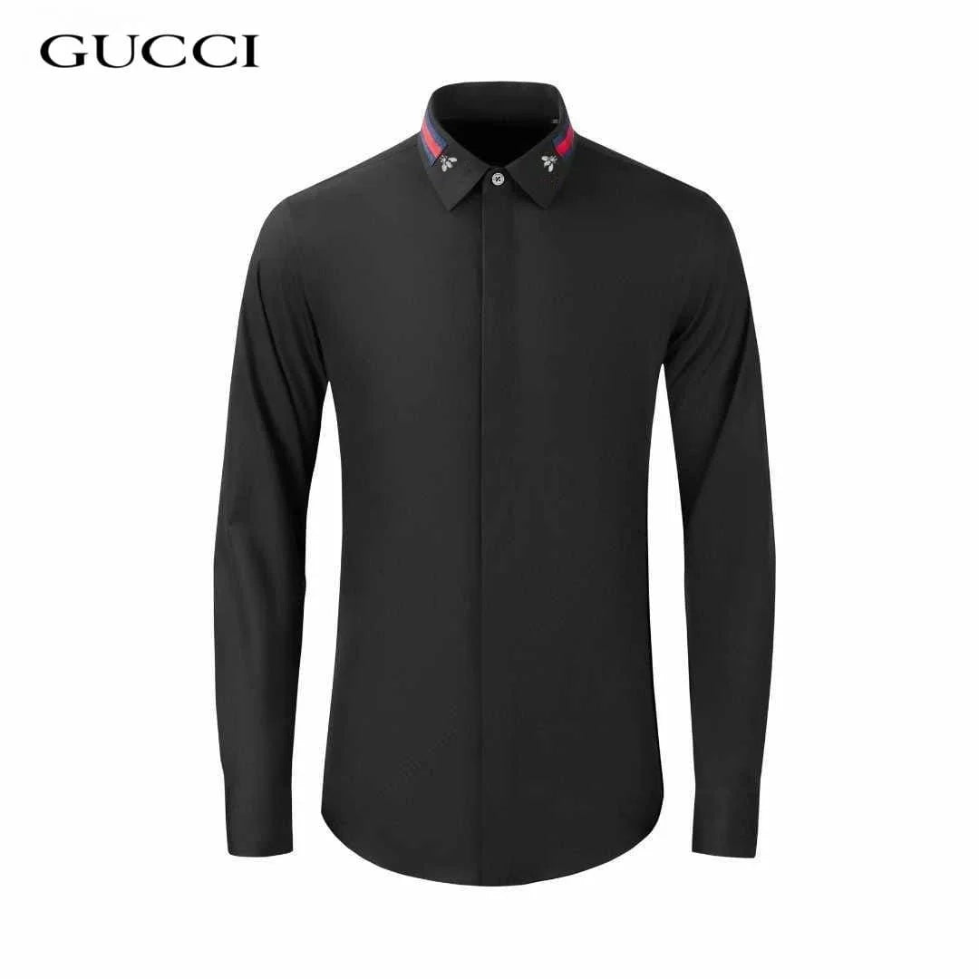 gucci dress shirts Striped Cotton Shirt It features a long Long Sleeve Gucci Brand Shirts