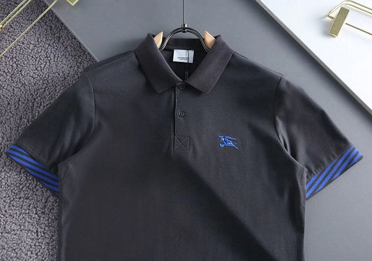 BURBERRY || Men's EKD-Embroidered Polo T-Shirt- FASHION MYST
