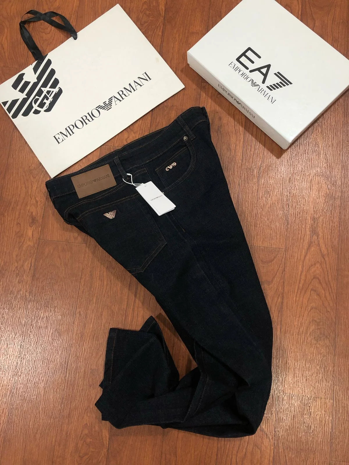 EMP*RIO ARM*NI || J75 Slim Fit Jeans With Insert Pockets- FASHION MYST