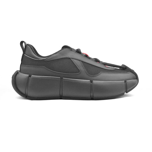 PRADA || 3D Cloudbust Thunder Technical Black Low-Top Sneakers- FASHION MYST