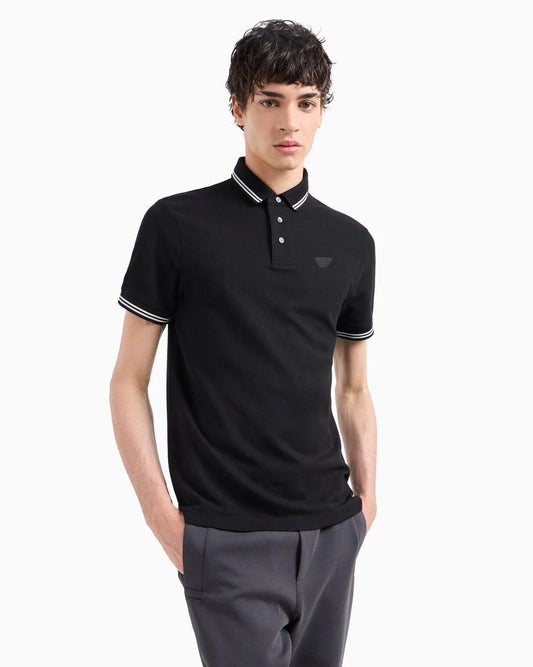 ARM*NI EXCH*NGE || Polo T-shirt with Contrast Tipping- FASHION MYST