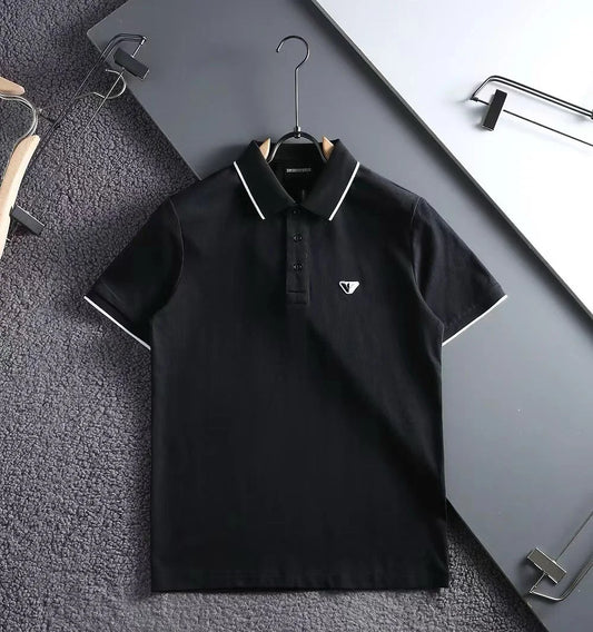 EMP*RIO AR*ANI || Regular Fit Cotton Polo T-Shirt- FASHION MYST