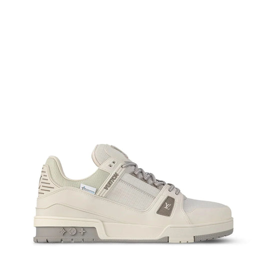 LOUIS VUITTON || Trainer Sneaker Combines Nubuck And Grained Calf Leather