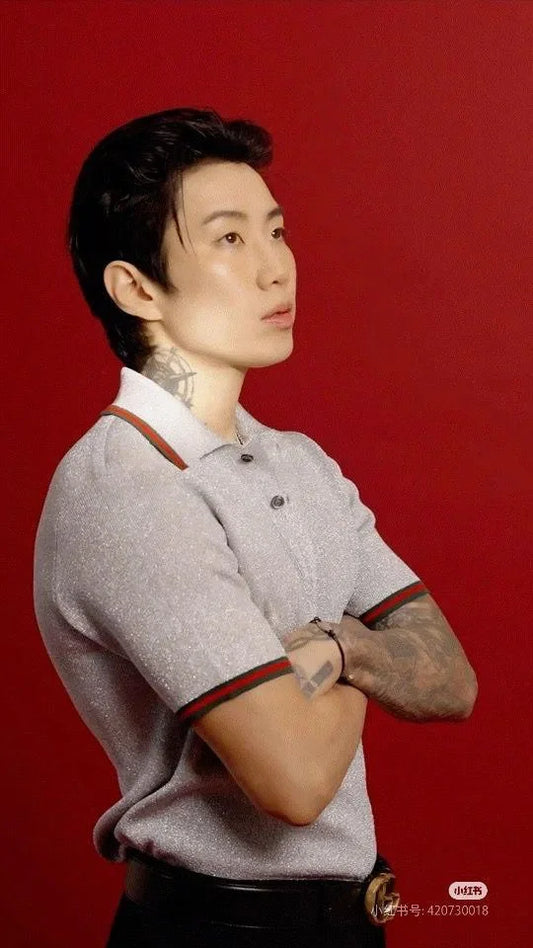 GUCCI || Grey Polo T-Shirt – Classic Elegance with Signature Trim