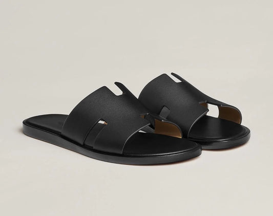 HERMES || Men's Izmir Leather Sandal - Noir (Black)