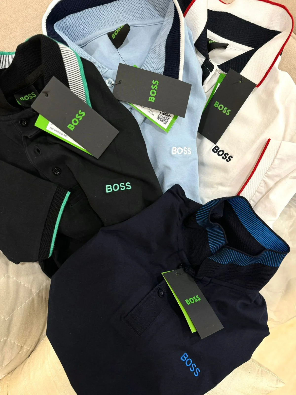 HUGO BOSS || Men's Slim-Fit Polo Shirt - Luxury Tipped Collar Cotton Pique Collection