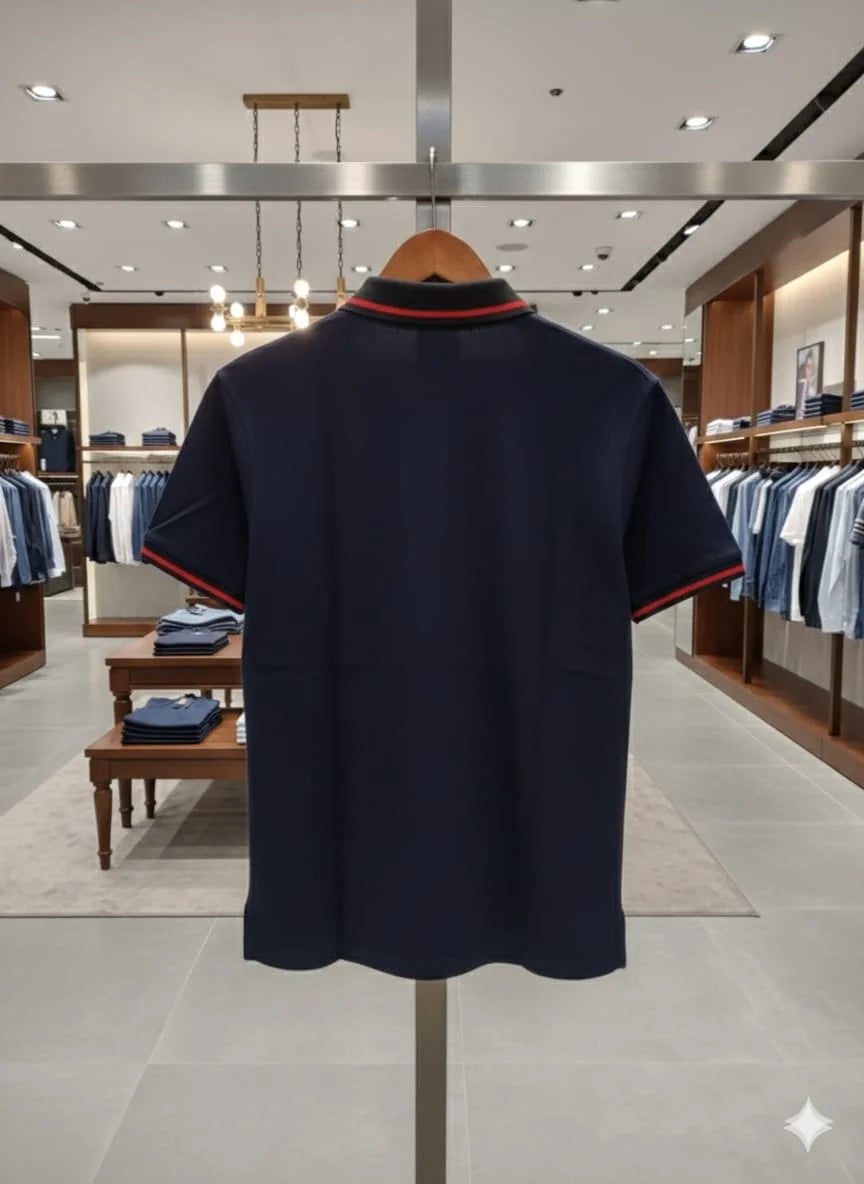 BOSS x Porsche Collection: Slim-Fit Piqué Polo Shirt with Contrast Tipping